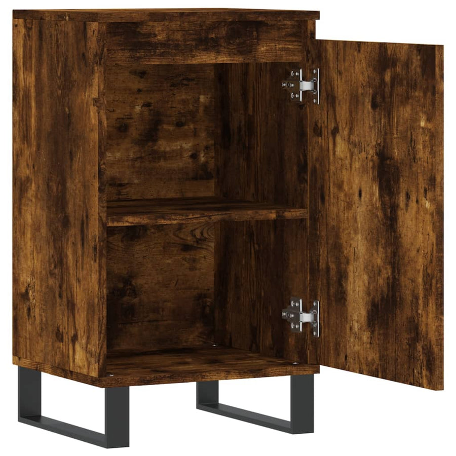 Dressoir 40X35X70 Cm Bewerkt Hout Kleurig 1 Gerookt eiken