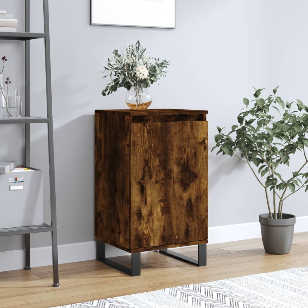 Dressoir 40X35X70 Cm Bewerkt Hout Kleurig 1 Gerookt eiken