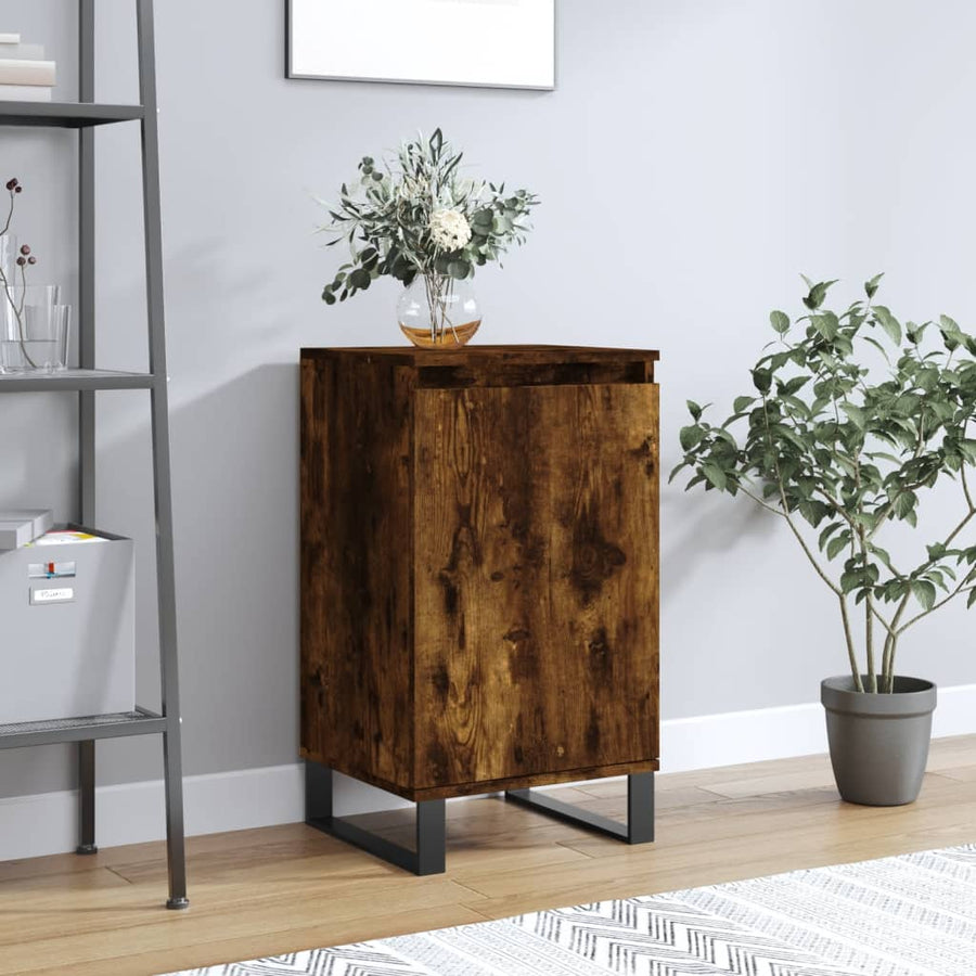 Dressoir 40X35X70 Cm Bewerkt Hout Kleurig 1 Gerookt eiken
