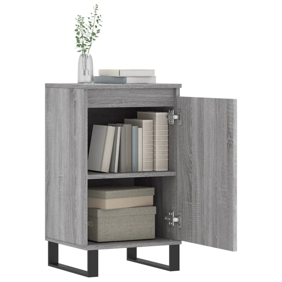 Dressoir 40X35X70 Cm Bewerkt Hout Grijs Sonoma