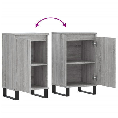 Dressoir 40X35X70 Cm Bewerkt Hout Grijs Sonoma