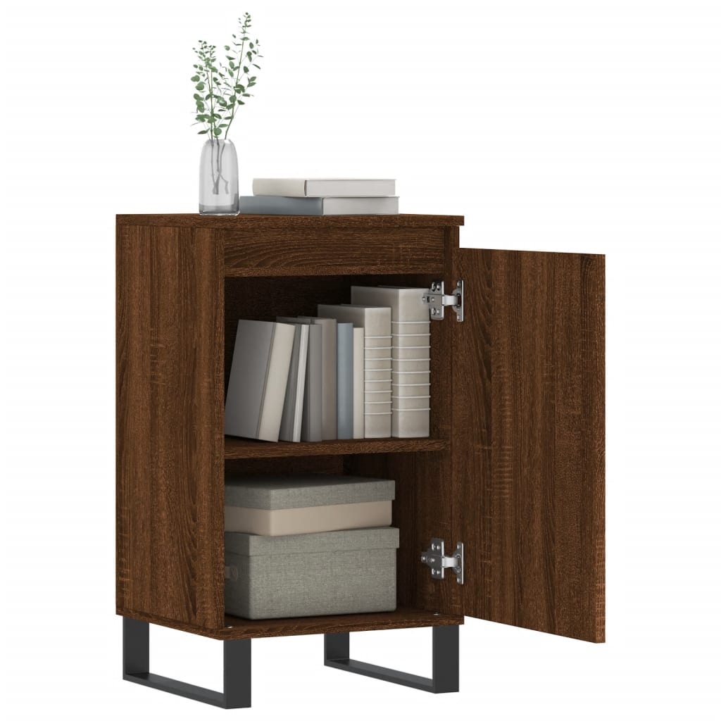 Dressoirs 2 St 40X35X70 Cm Bewerkt Hout Bruin Eikenkleur