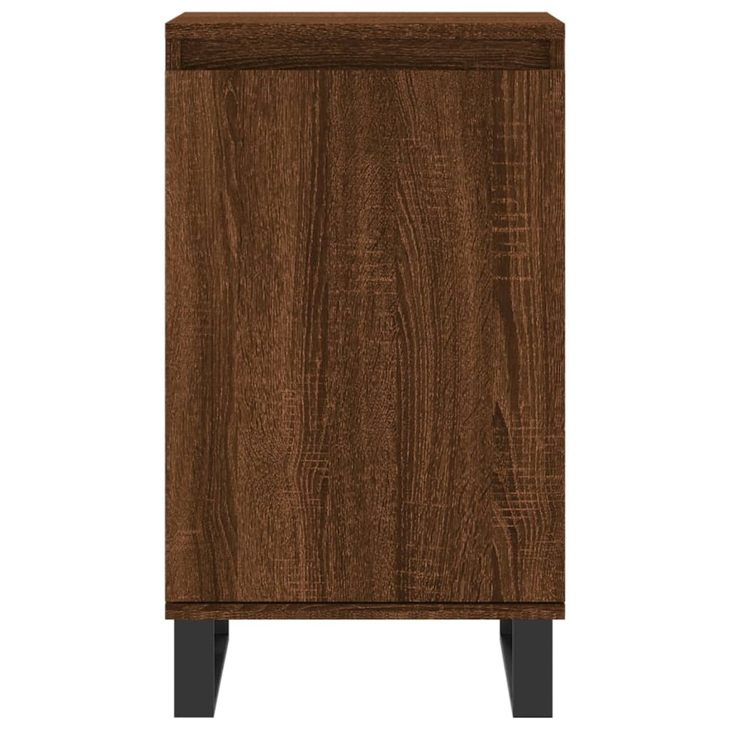 Dressoirs 2 St 40X35X70 Cm Bewerkt Hout Bruin Eikenkleur