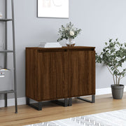 Dressoir 40x35x70 cm bewerkt hout bruin