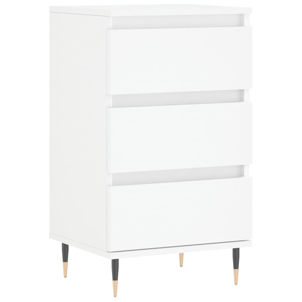 Dressoir 40X35X70 Cm Bewerkt Hout Wit