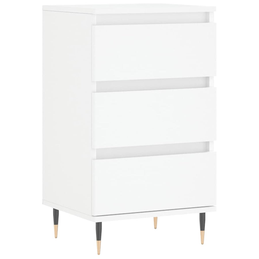 Dressoir 40X35X70 Cm Bewerkt Hout Wit