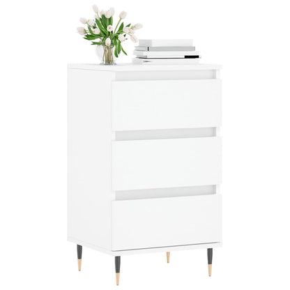 Dressoir 40X35X70 Cm Bewerkt Hout Wit