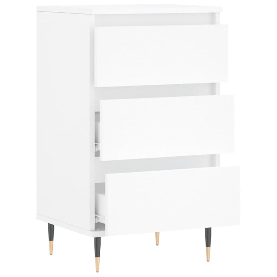 Dressoir 40X35X70 Cm Bewerkt Hout Wit