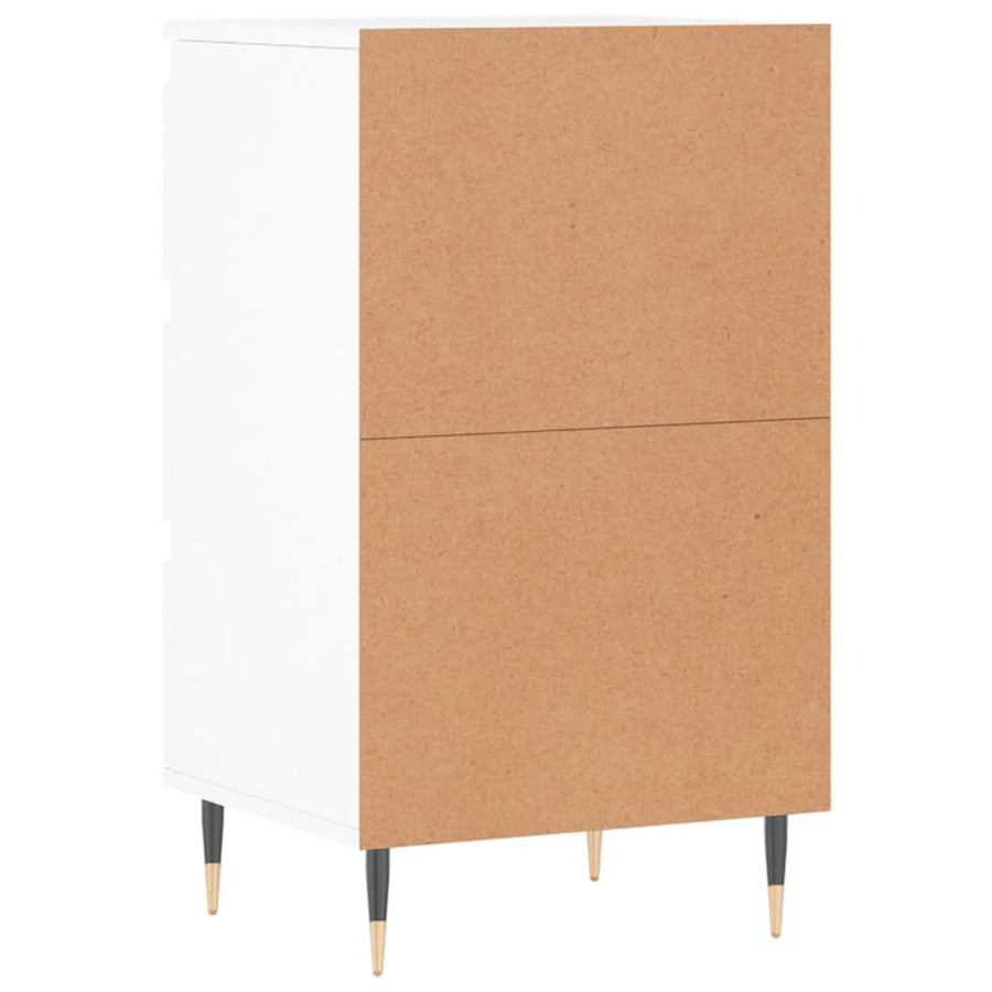 Dressoir 40X35X70 Cm Bewerkt Hout Wit