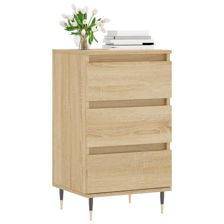 Dressoir 40X35X70 Cm Bewerkt Hout Kleurig Sonoma eiken