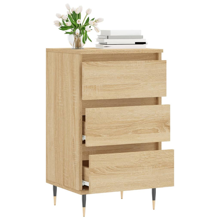 Dressoir 40X35X70 Cm Bewerkt Hout Kleurig Sonoma eiken
