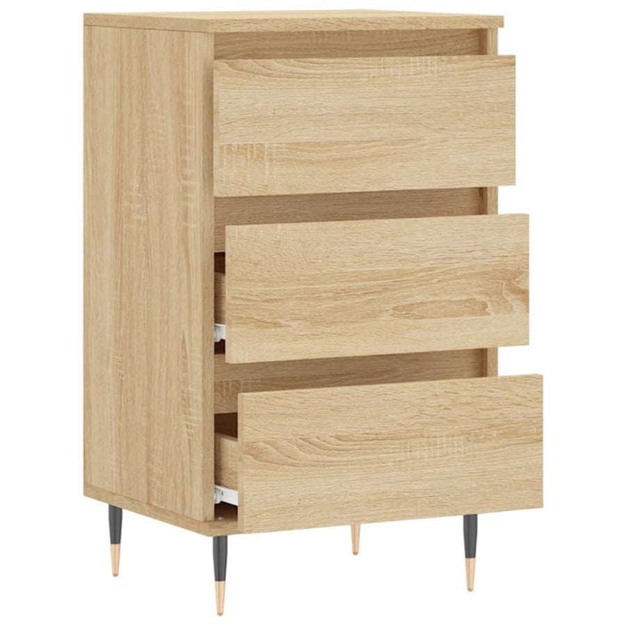 Dressoir 40X35X70 Cm Bewerkt Hout Kleurig Sonoma eiken