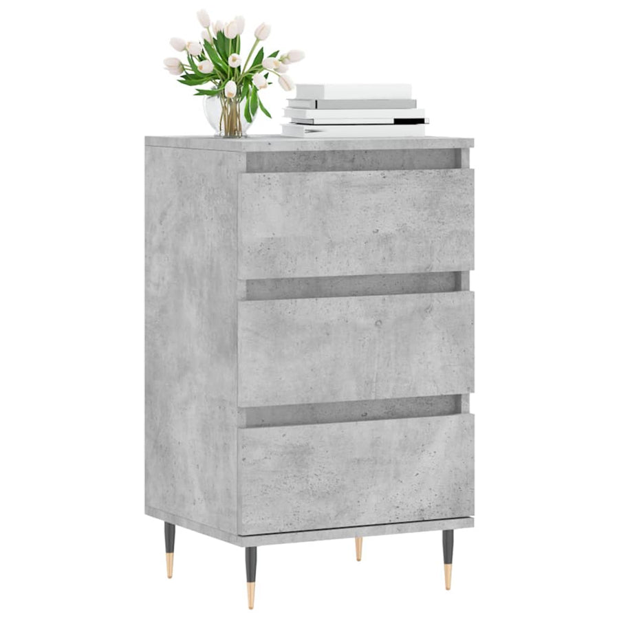 Dressoir 40X35X70 Cm Bewerkt Hout Betongrijs