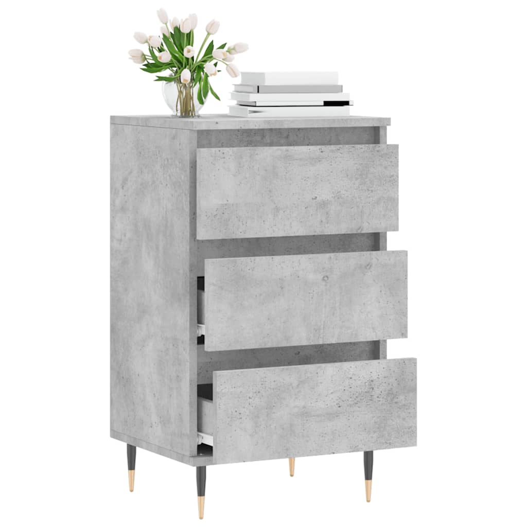Dressoir 40X35X70 Cm Bewerkt Hout Betongrijs