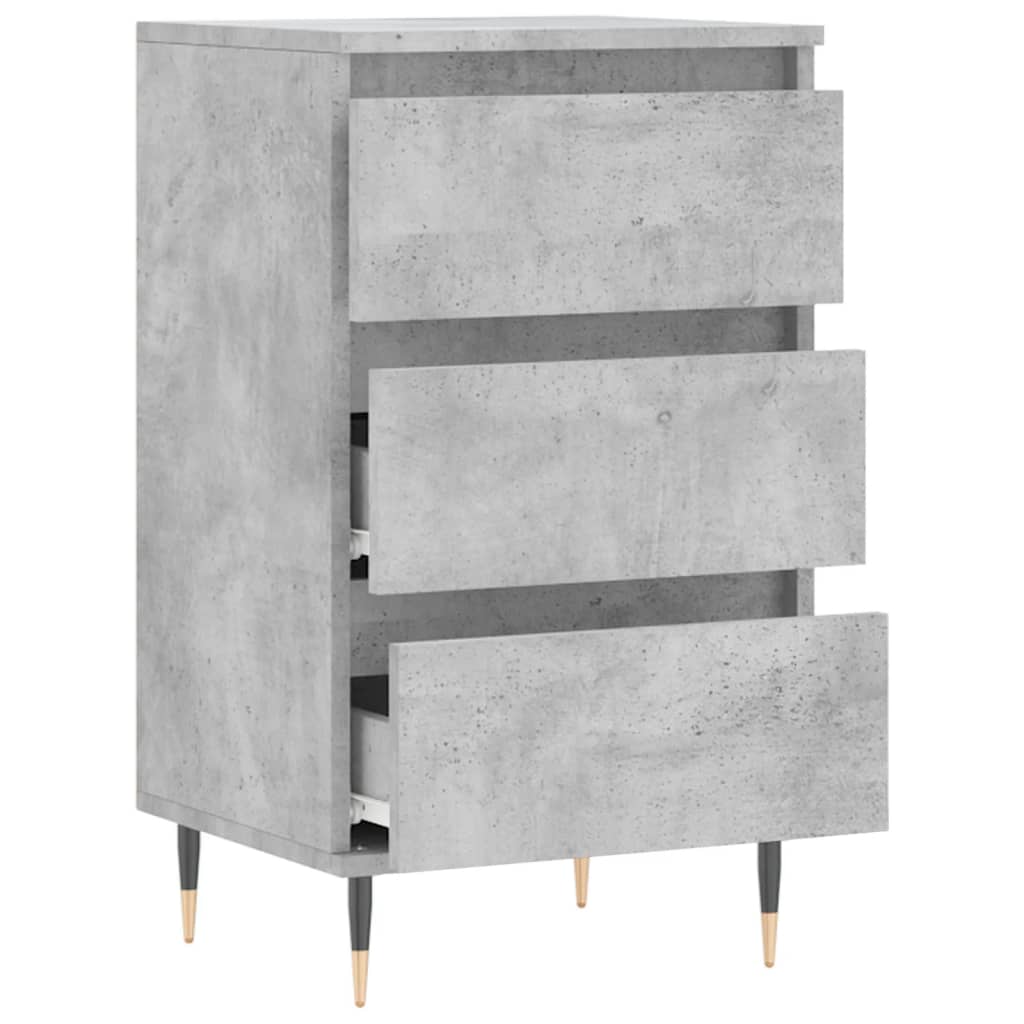 Dressoir 40X35X70 Cm Bewerkt Hout Betongrijs