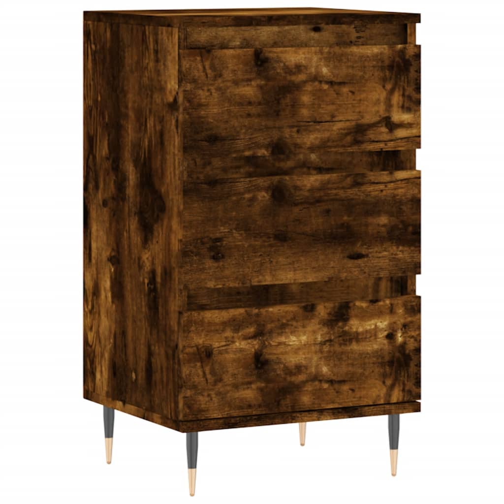 Dressoir 40X35X70 Cm Bewerkt Hout Kleurig Gerookt eiken