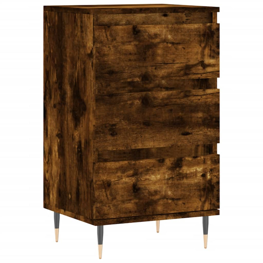 Dressoir 40X35X70 Cm Bewerkt Hout Kleurig Gerookt eiken