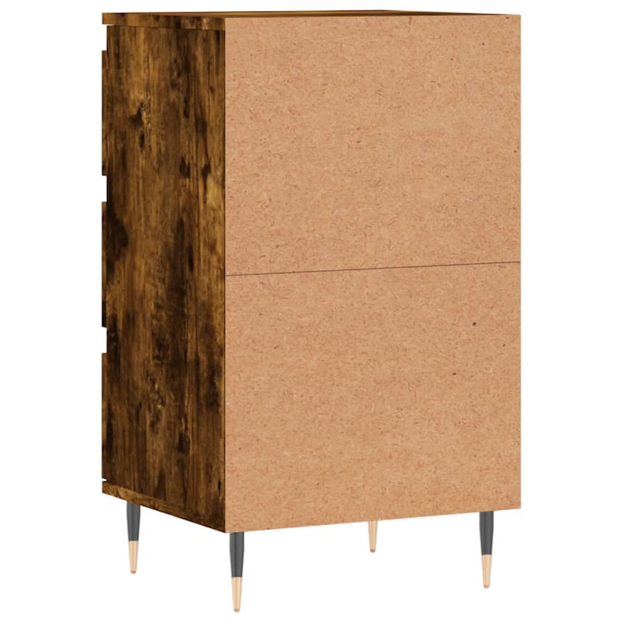 Dressoir 40X35X70 Cm Bewerkt Hout Kleurig Gerookt eiken