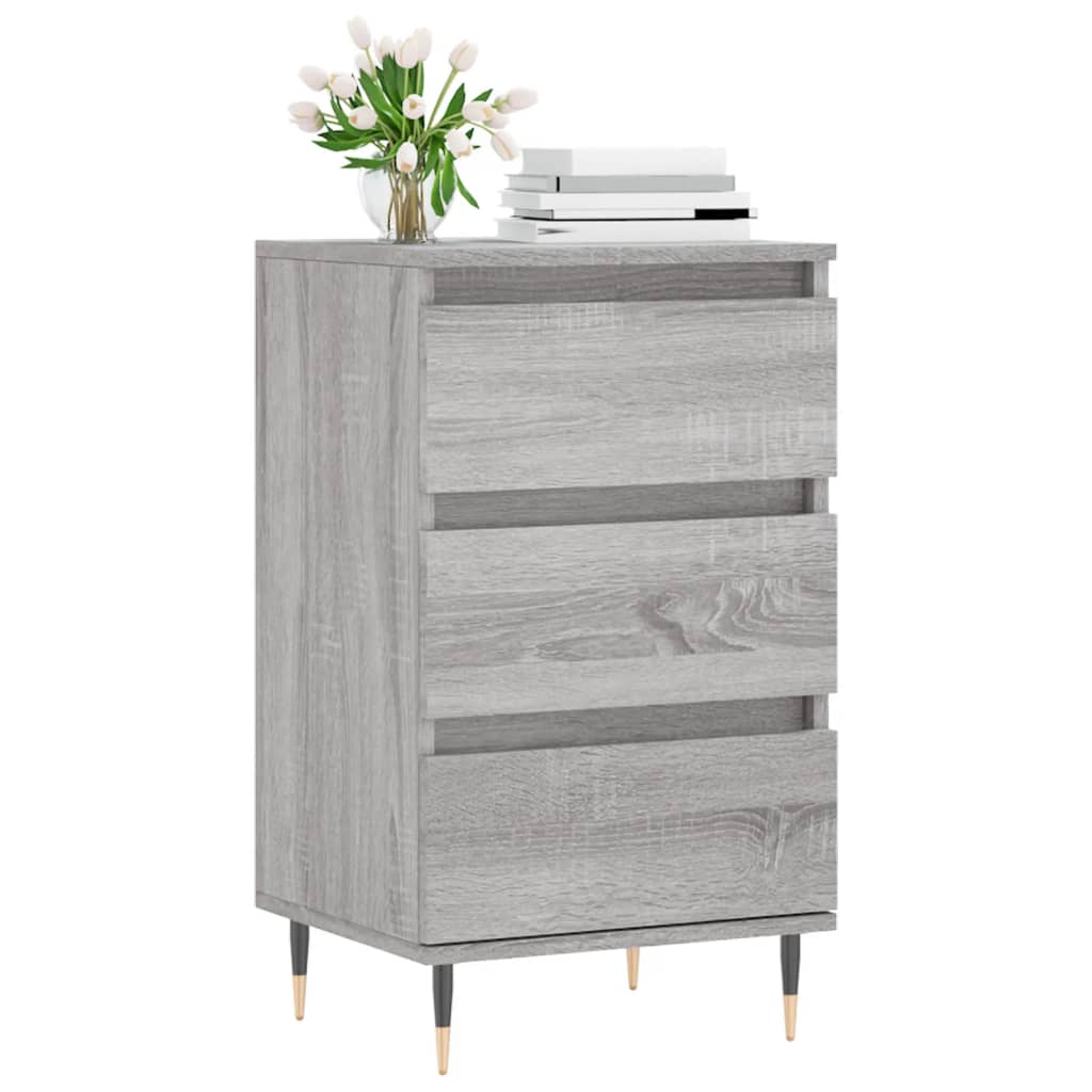 Dressoir 40X35X70 Cm Bewerkt Hout Grijs Sonoma