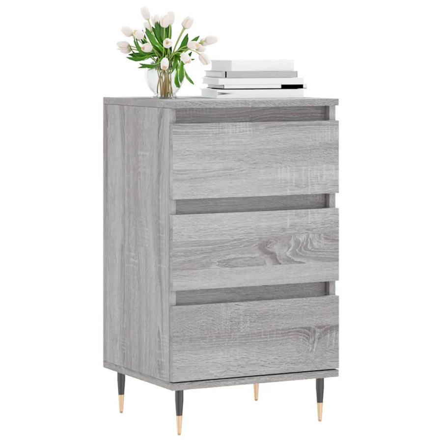 Dressoir 40X35X70 Cm Bewerkt Hout Grijs Sonoma