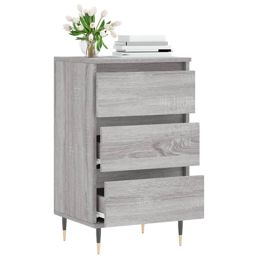 Dressoir 40X35X70 Cm Bewerkt Hout Grijs Sonoma