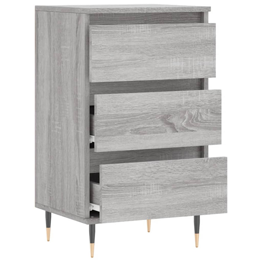 Dressoir 40X35X70 Cm Bewerkt Hout Grijs Sonoma