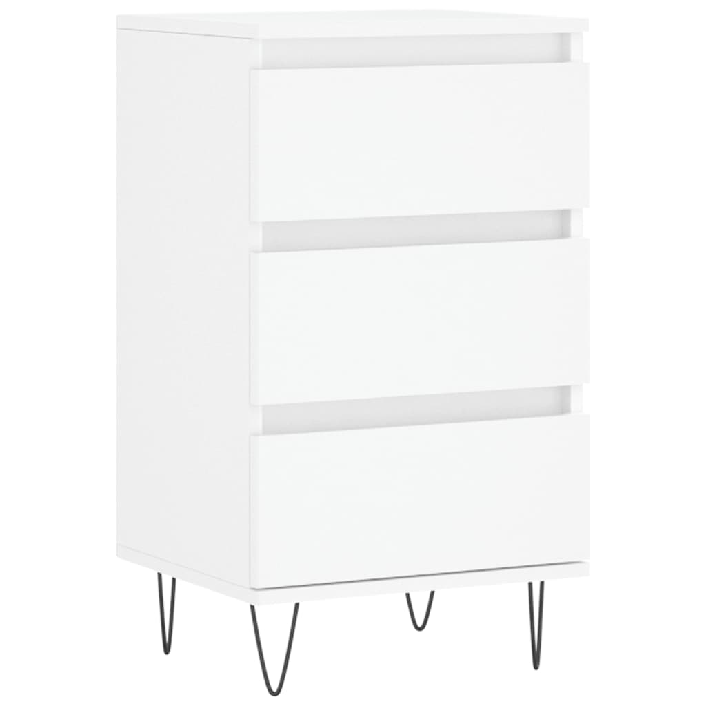 Dressoir 40X35X70 Cm Bewerkt Hout Wit