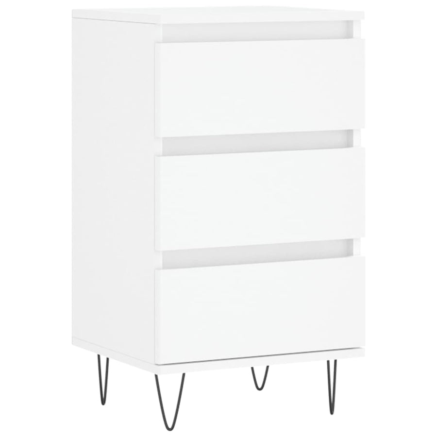 Dressoir 40X35X70 Cm Bewerkt Hout Wit