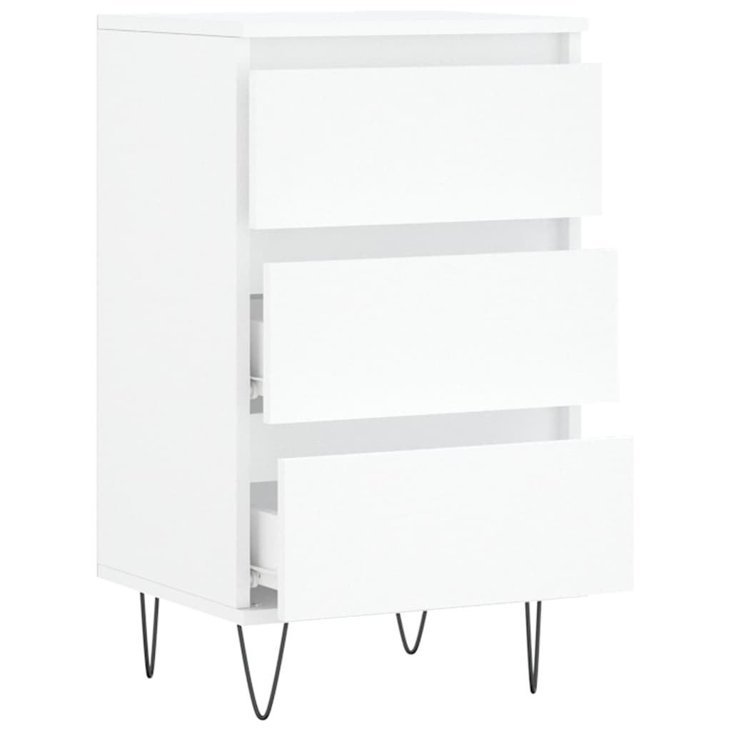 Dressoir 40X35X70 Cm Bewerkt Hout Wit