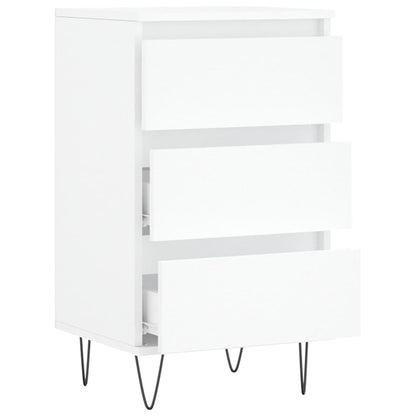 Dressoir 40X35X70 Cm Bewerkt Hout Wit