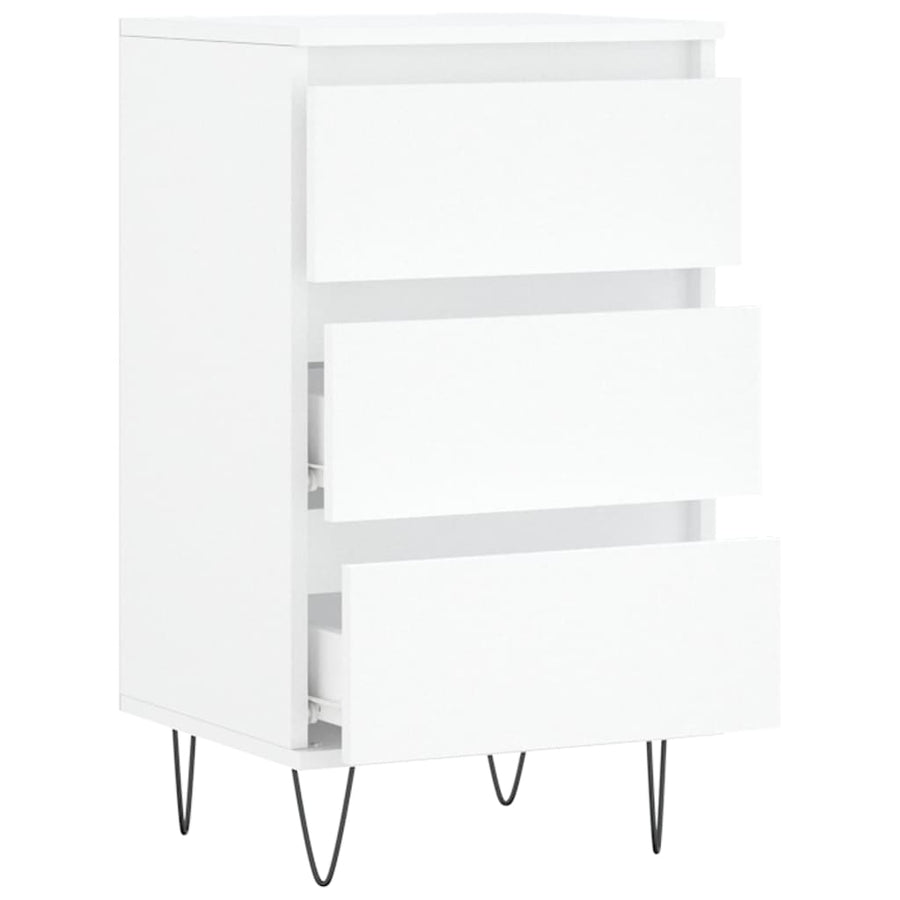 Dressoir 40X35X70 Cm Bewerkt Hout Wit