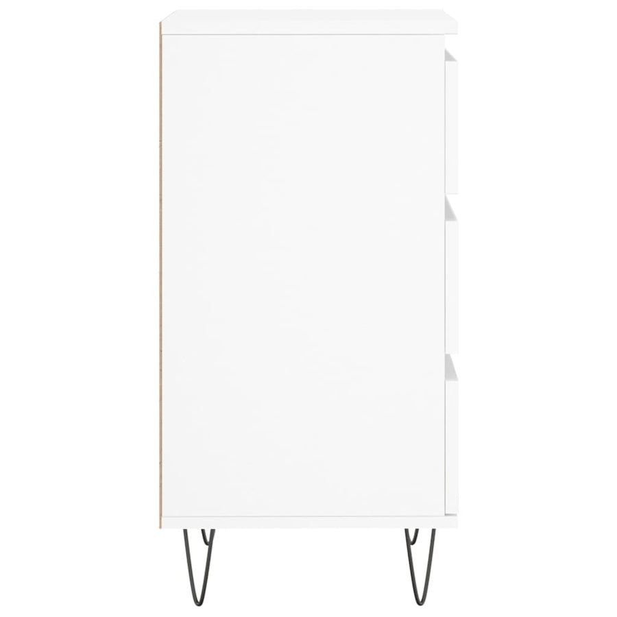 Dressoir 40X35X70 Cm Bewerkt Hout Wit