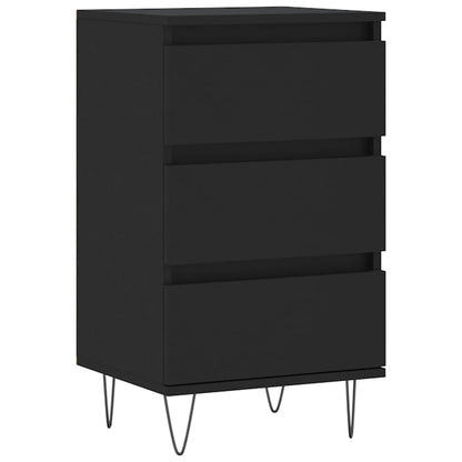 Dressoir 40X35X70 Cm Bewerkt Hout Zwart
