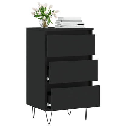 Dressoir 40X35X70 Cm Bewerkt Hout Zwart