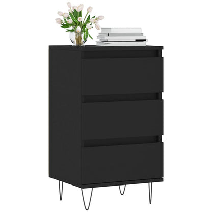 Dressoir 40X35X70 Cm Bewerkt Hout Zwart