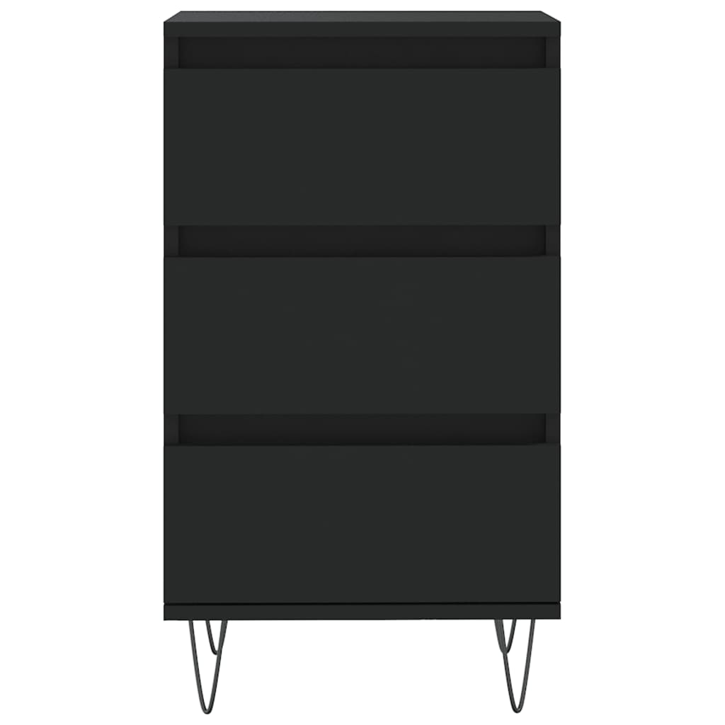 Dressoir 40X35X70 Cm Bewerkt Hout Zwart