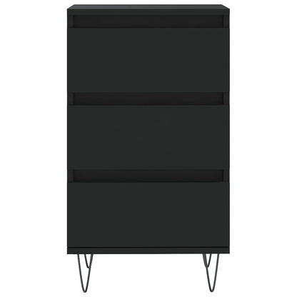 Dressoir 40X35X70 Cm Bewerkt Hout Zwart