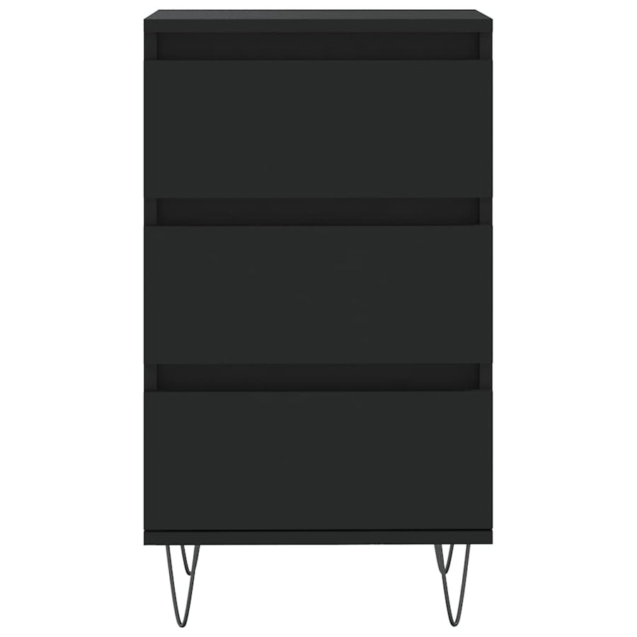 Dressoir 40X35X70 Cm Bewerkt Hout Zwart