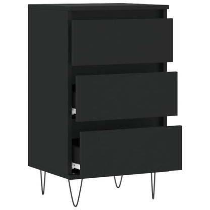 Dressoir 40X35X70 Cm Bewerkt Hout Zwart