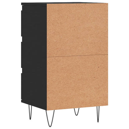Dressoir 40X35X70 Cm Bewerkt Hout Zwart