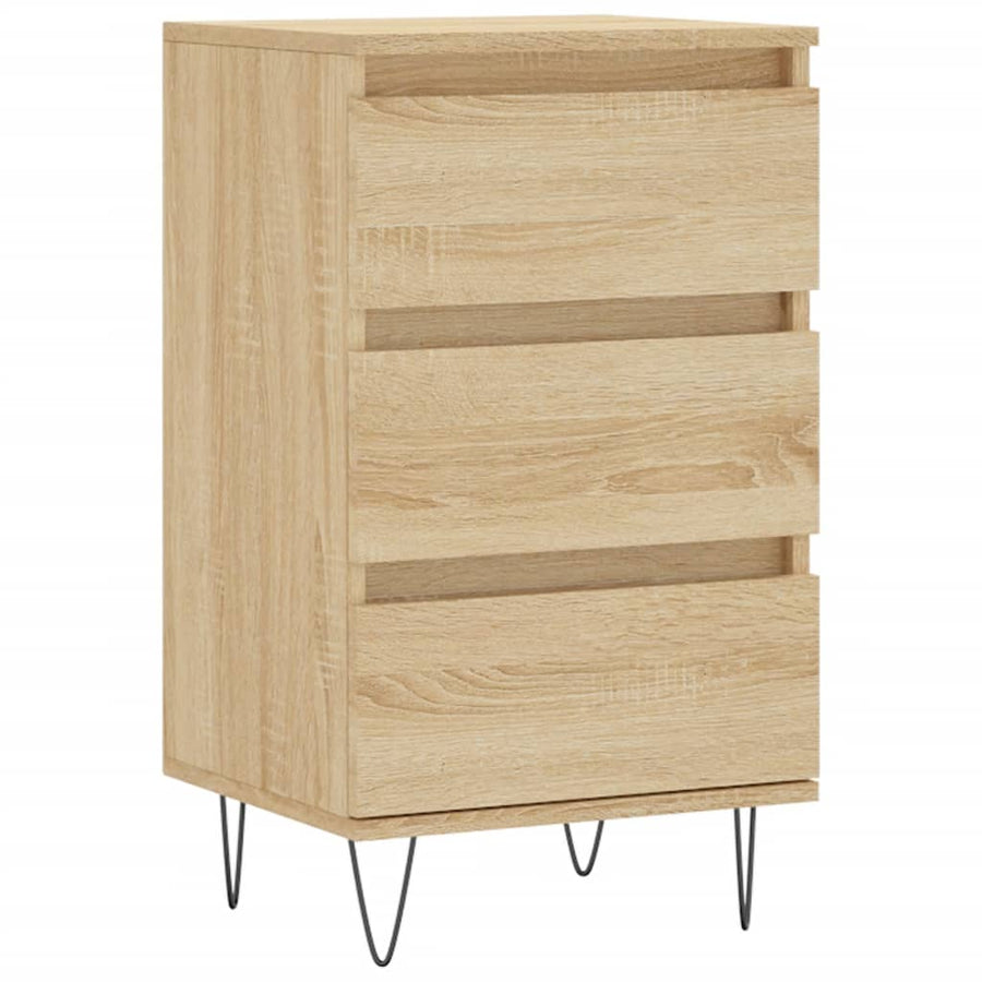 Dressoir 40X35X70 Cm Bewerkt Hout Kleurig Sonoma eiken