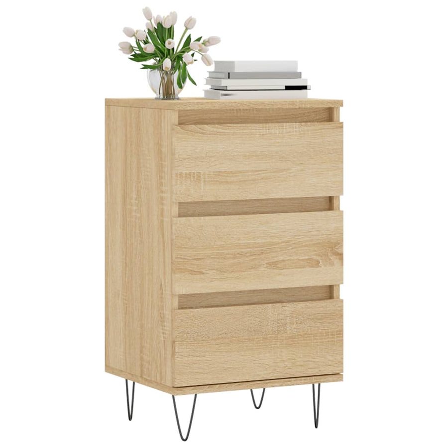 Dressoir 40X35X70 Cm Bewerkt Hout Kleurig Sonoma eiken