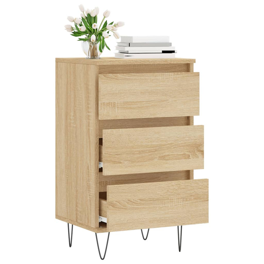 Dressoir 40X35X70 Cm Bewerkt Hout Kleurig Sonoma eiken