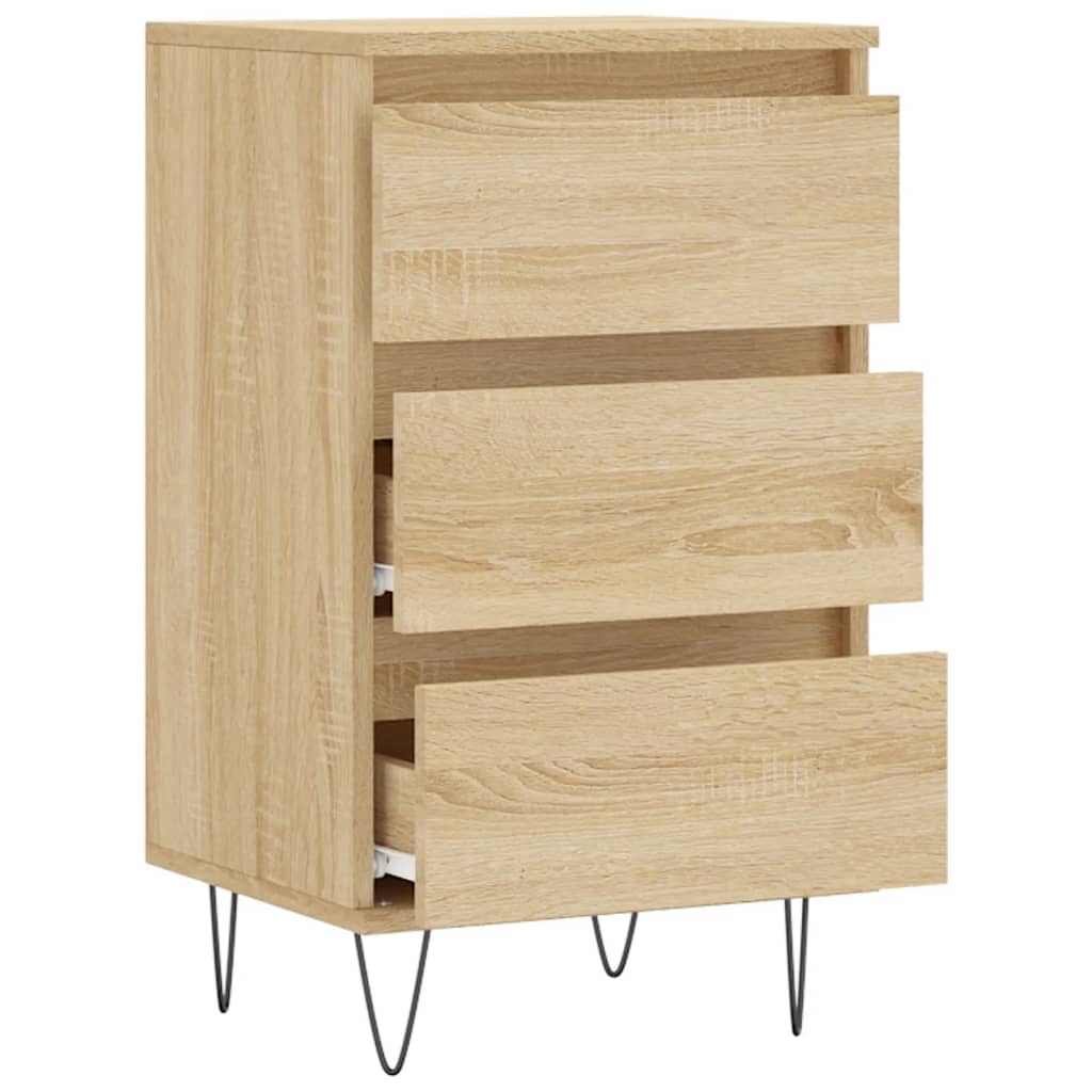 Dressoir 40X35X70 Cm Bewerkt Hout Kleurig Sonoma eiken