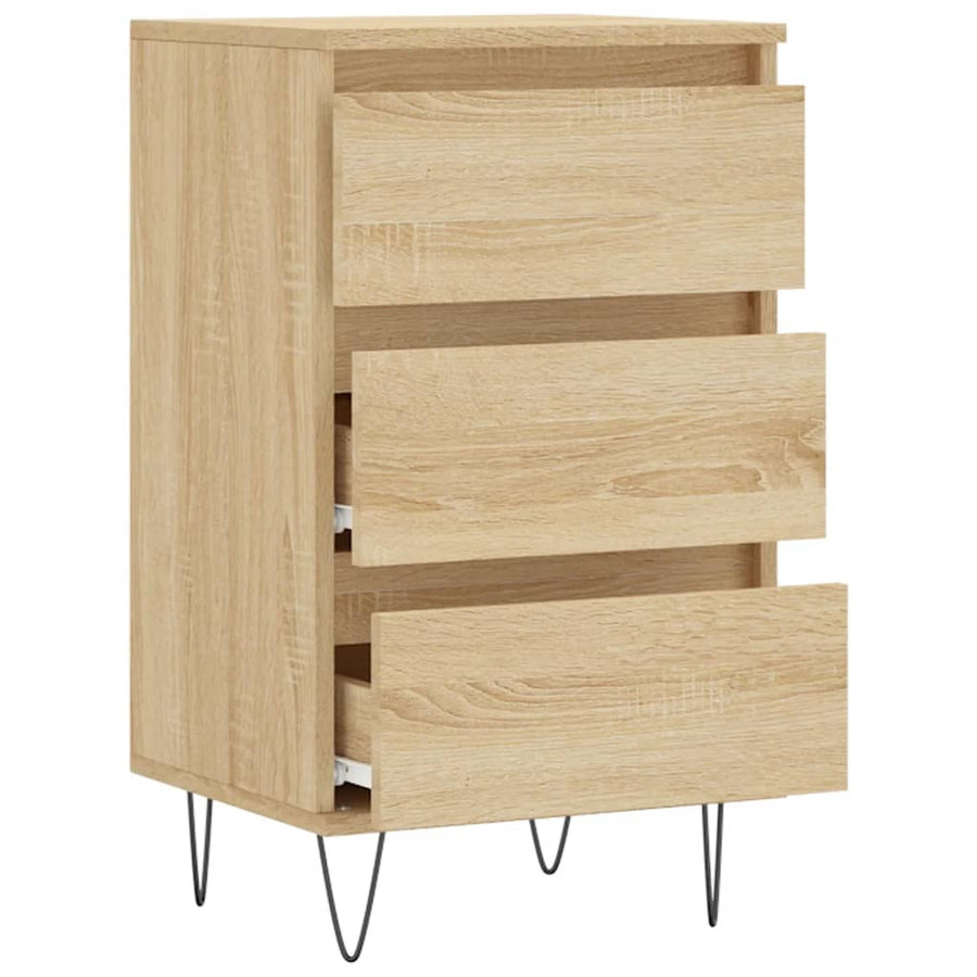 Dressoir 40X35X70 Cm Bewerkt Hout Kleurig Sonoma eiken