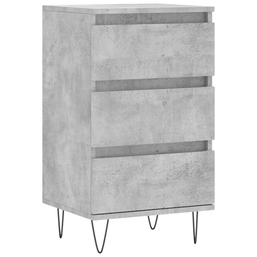 Dressoir 40X35X70 Cm Bewerkt Hout Betongrijs