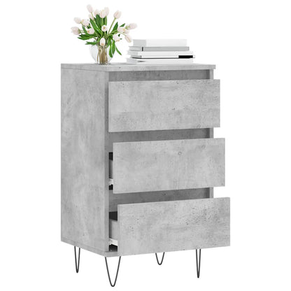 Dressoir 40X35X70 Cm Bewerkt Hout Betongrijs