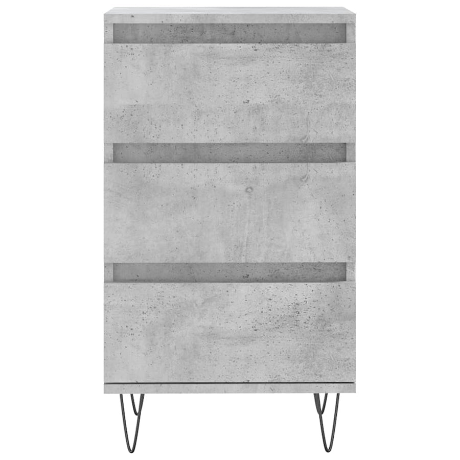 Dressoir 40X35X70 Cm Bewerkt Hout Betongrijs