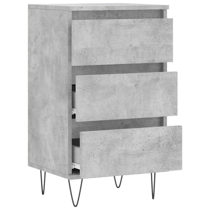 Dressoir 40X35X70 Cm Bewerkt Hout Betongrijs