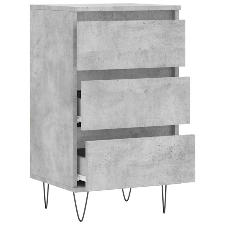 Dressoir 40X35X70 Cm Bewerkt Hout Betongrijs
